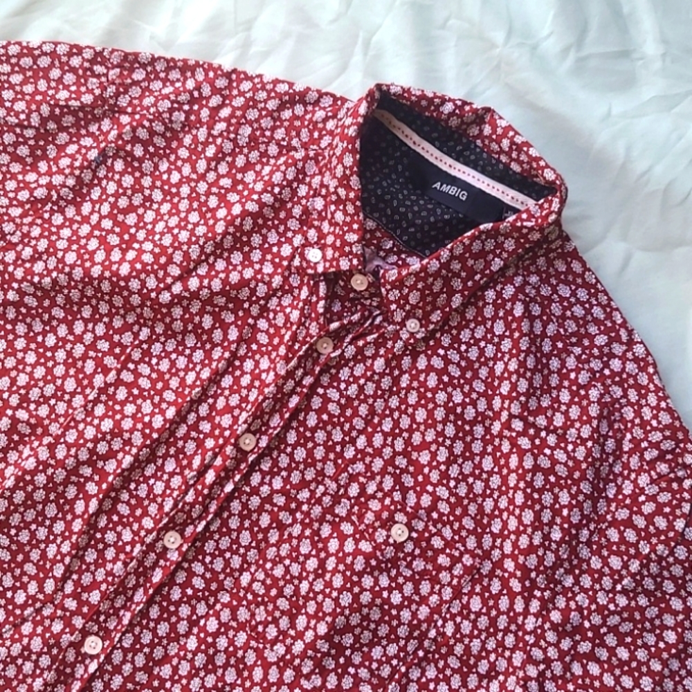 AMBIG Men's short sleeve button up szXL [1069]